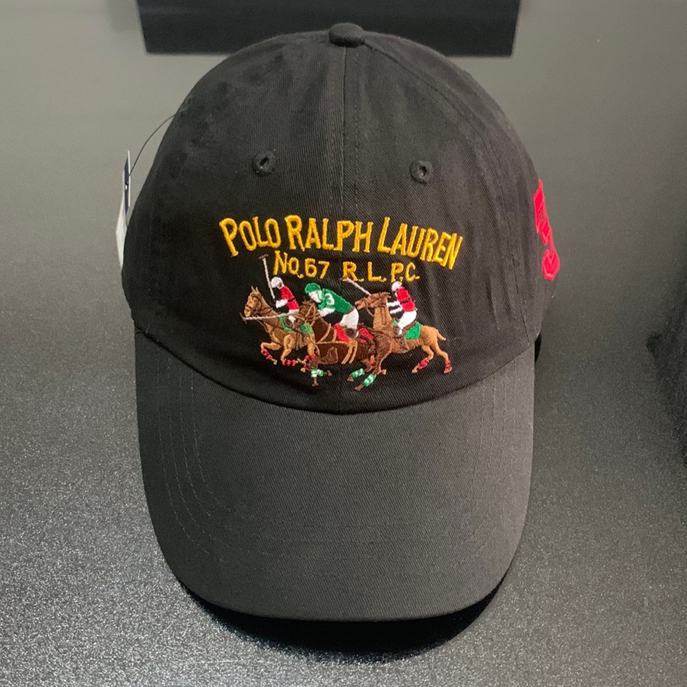 Polo Ralph Lauren Black Embroidered Cap